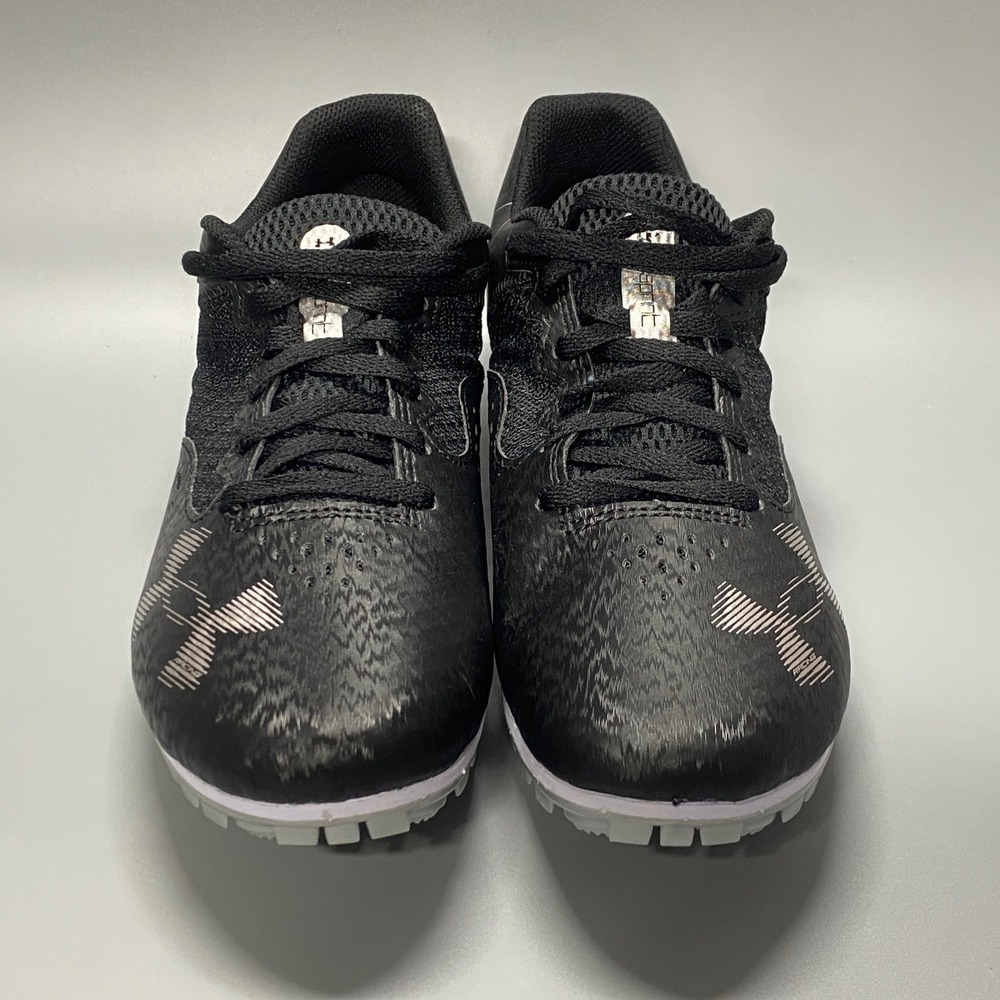 Under Armour Kick Sprint 3 Mens 9.5 Black Like New Track Spikes 3025461-002 - Picture 7 of 15